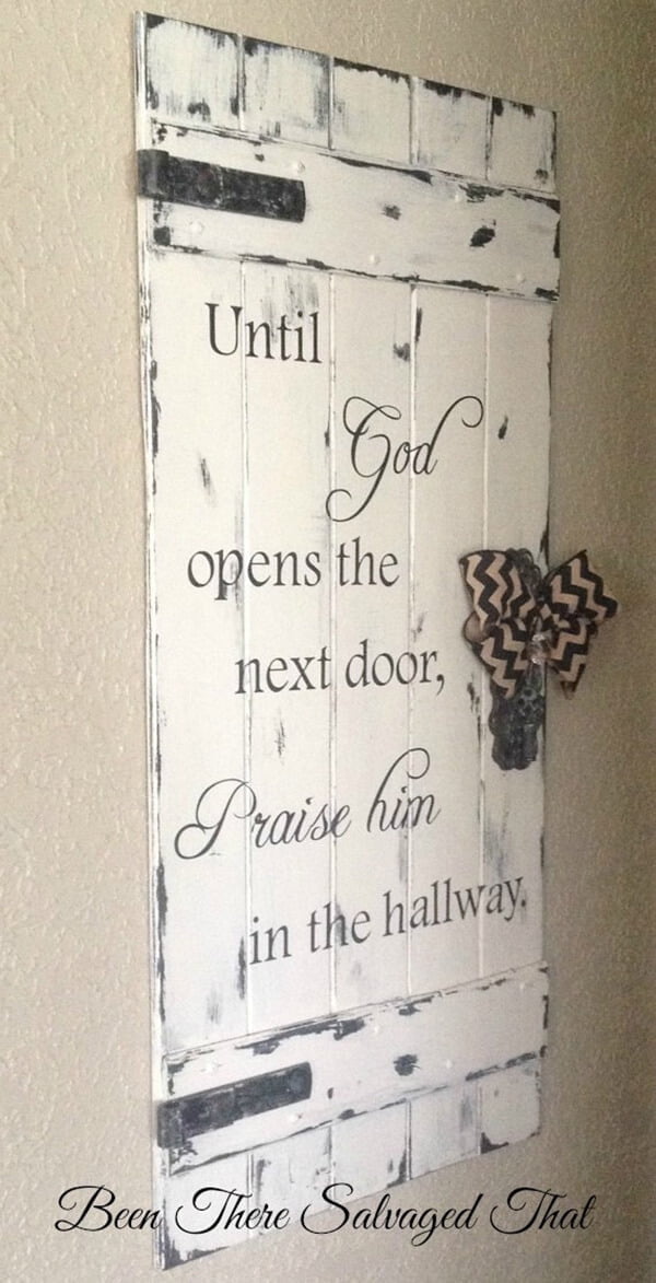 Salvaged Barn Wood Religious Décor