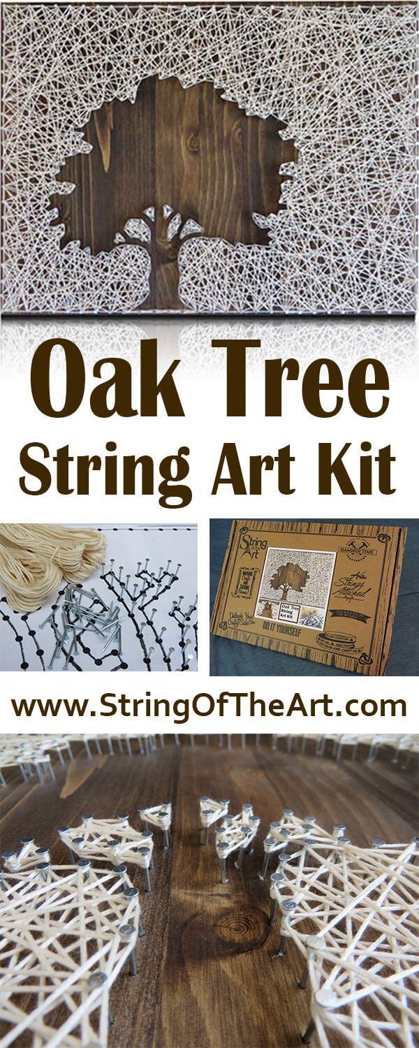 Lovely Oak Tree String Art