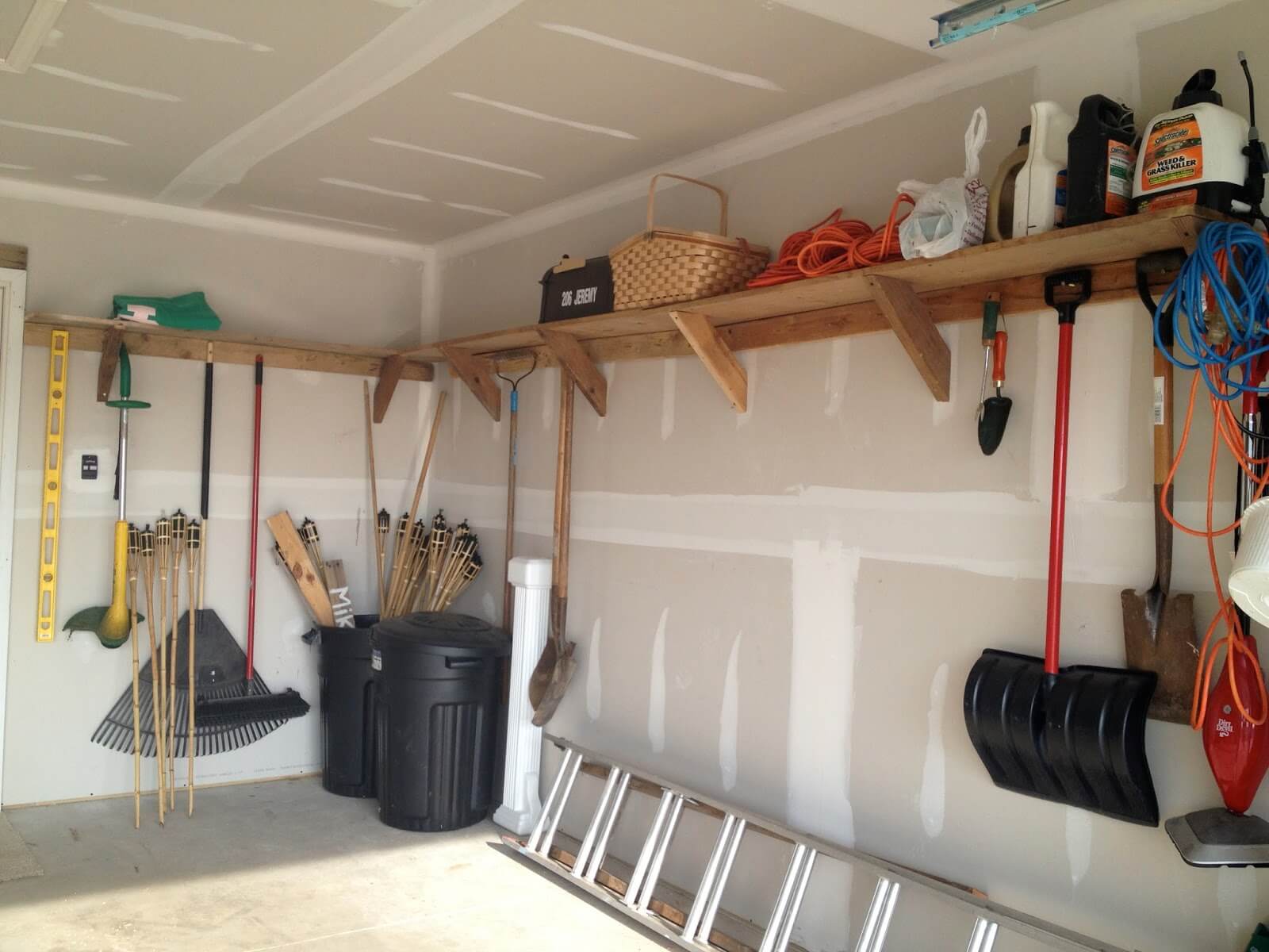 Dual Purpose Garage Wall Storage Solution