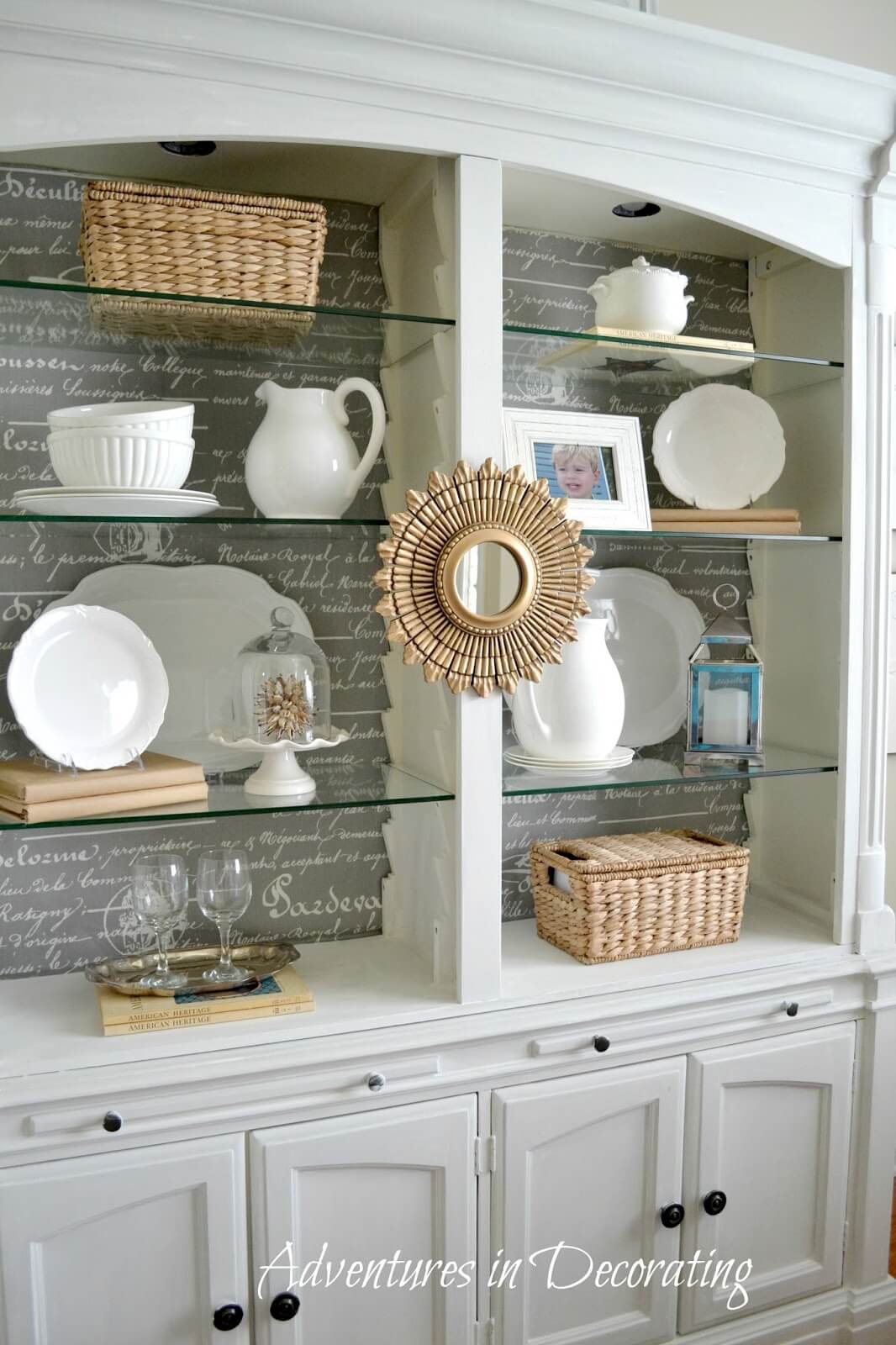 French Provincial Inspired Open Display