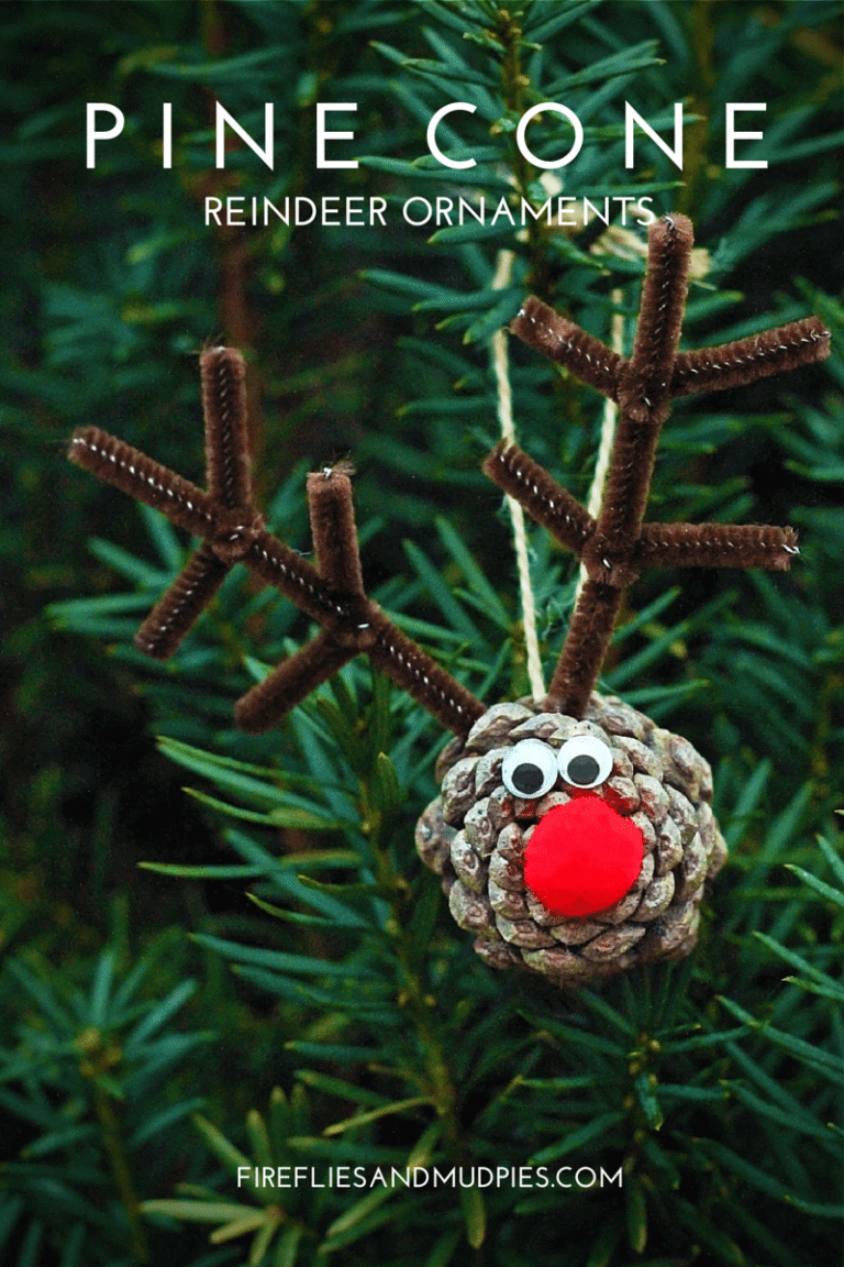 Charming Rudolf The Red-nosed Reindeer Pinecone Ornament