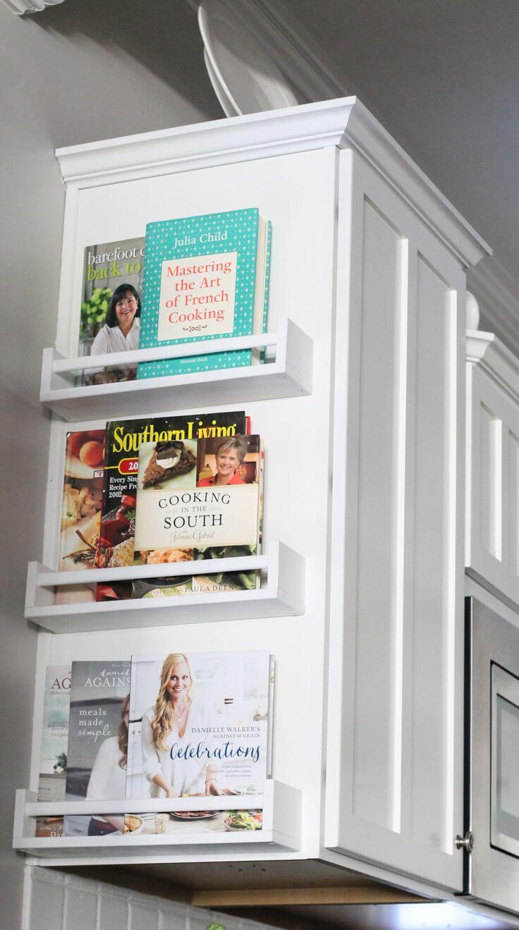 Cookbook Cabinet End Shelves