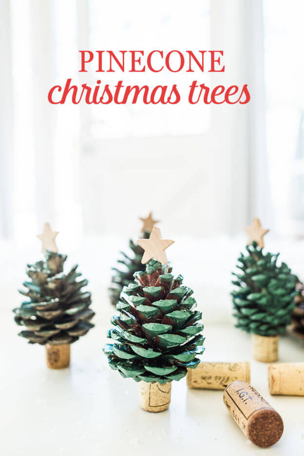 Pinecone Forest Of Mini Christmas Trees