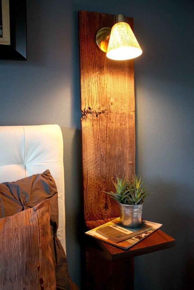 Rich Wood Backdrop with Extended Shelf