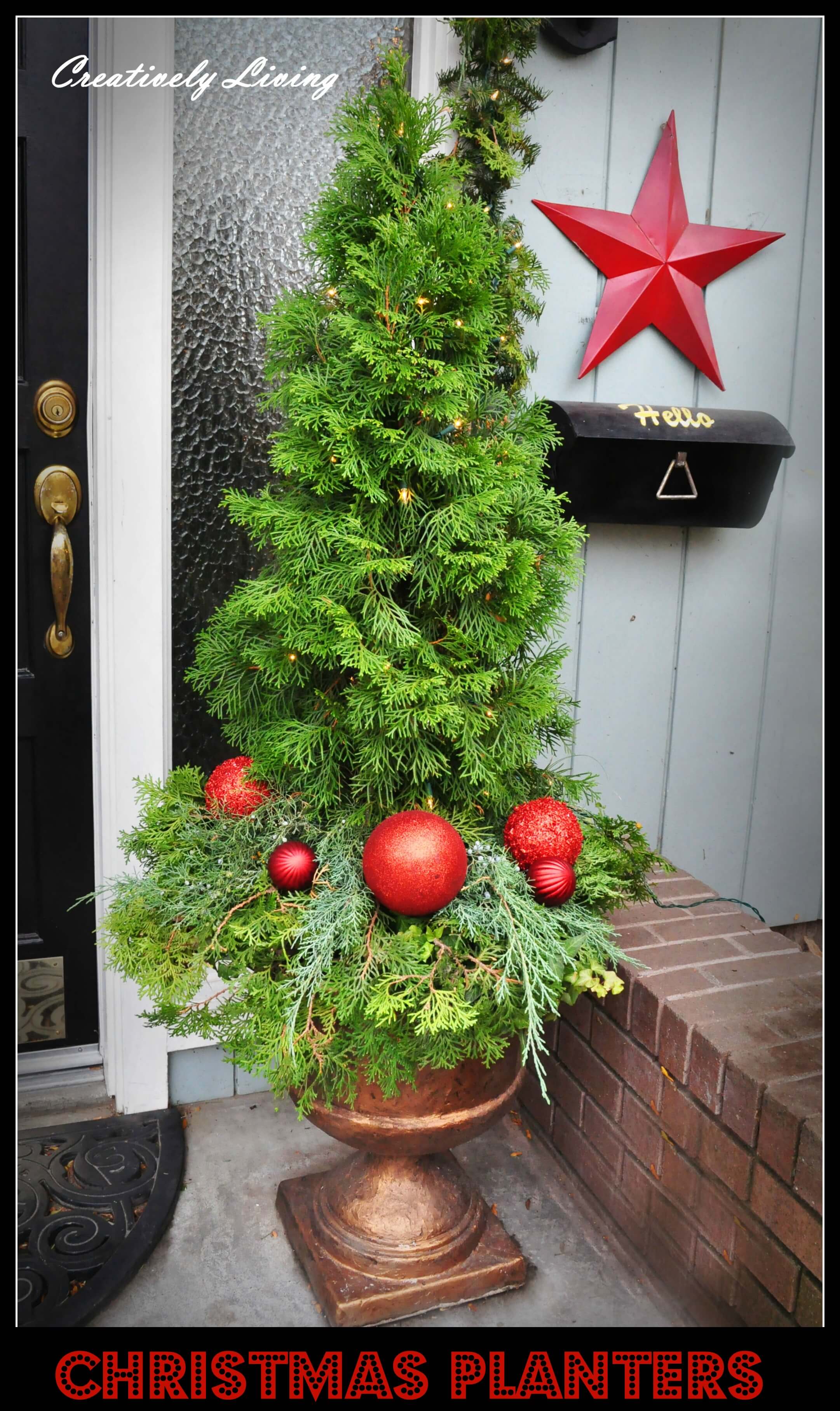 35 Best Outdoor Holiday Planter Ideas and Designs for 2021