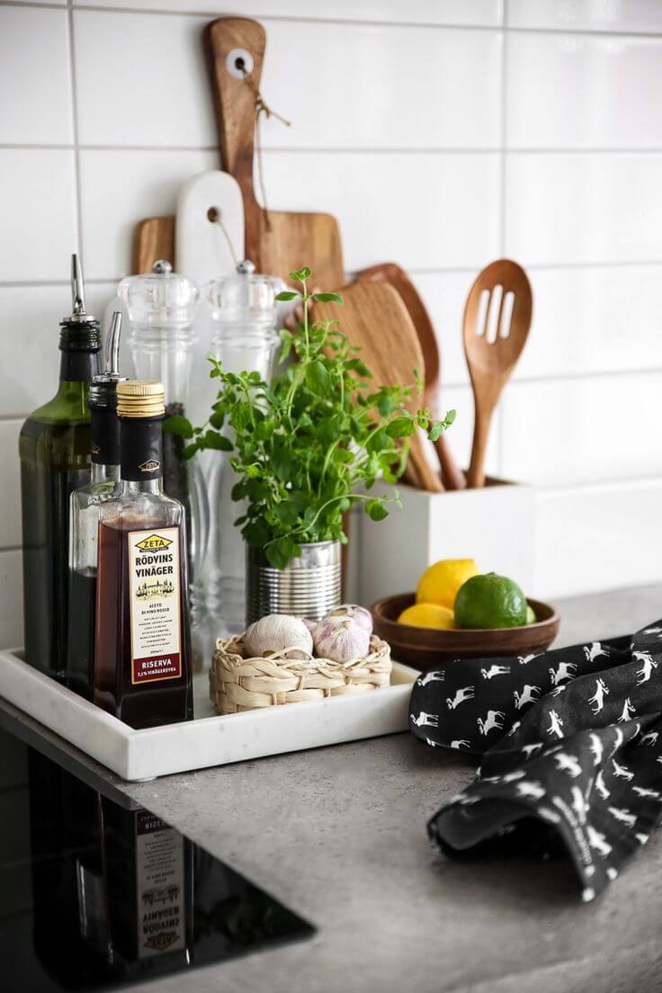 Condiment and Herb Kitchen Tray