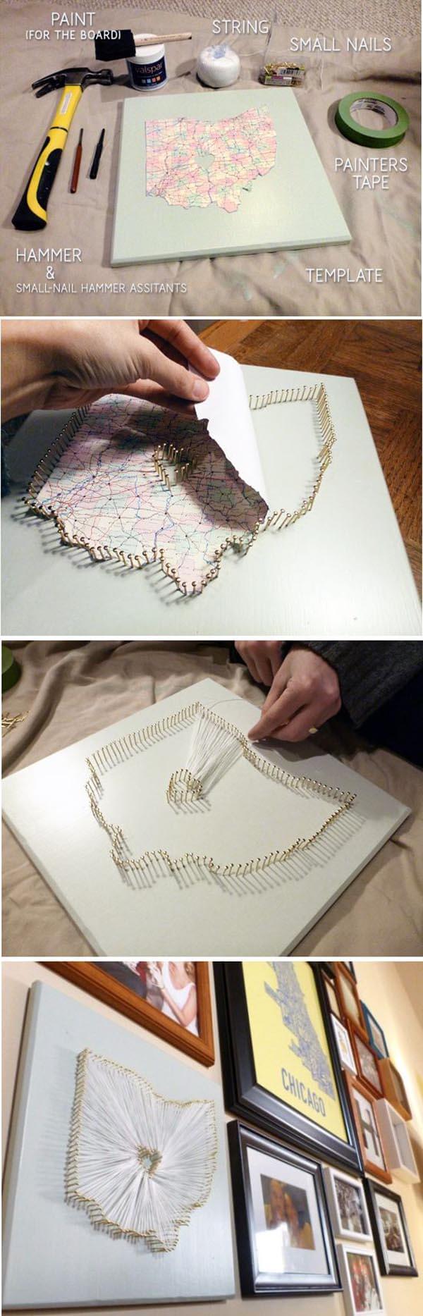 DIY String Art Project Step-By-Step (Very Easy) - Infarrantly Creative