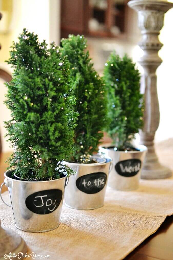 Mini Customizable Christmas Tree Planters