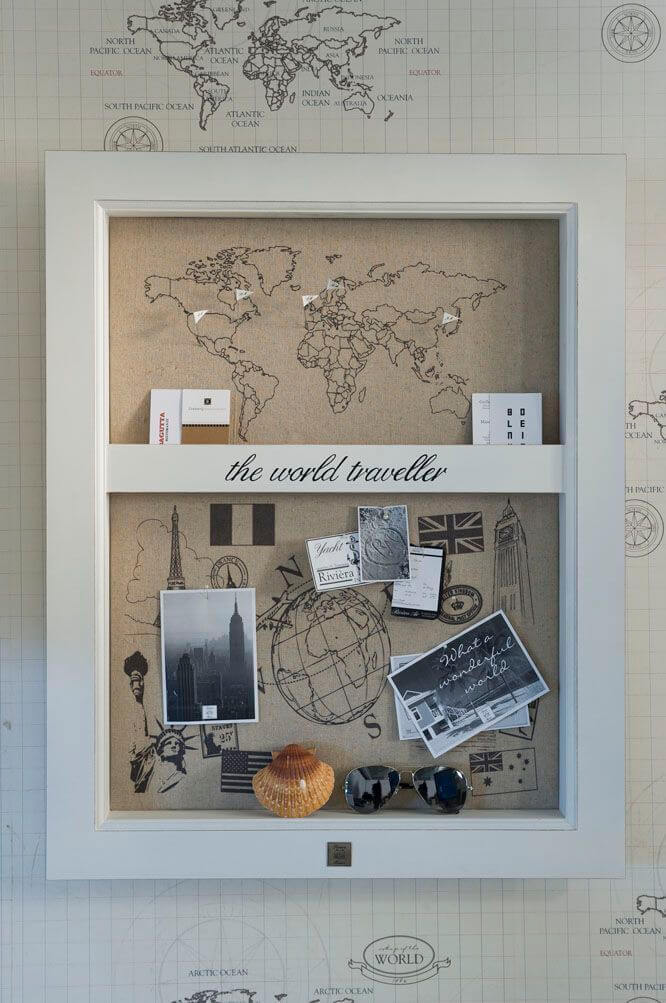 World Traveler Memento Shadow Box