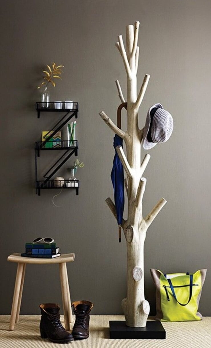 Awesome Naturalistic Real Tree Coat Rack