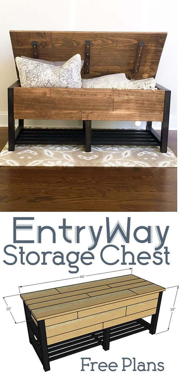 Entry Way Storage Chest Project