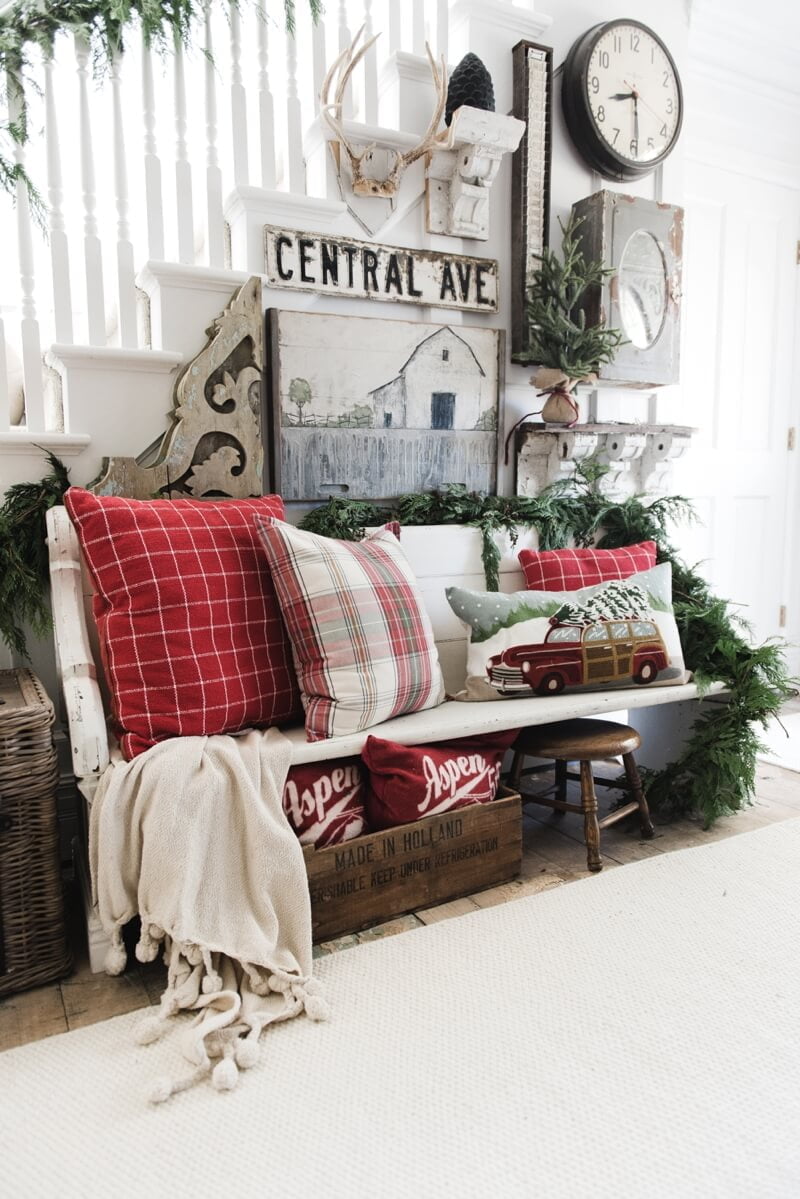 Red and White Throw Pillow Inspiration
