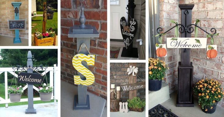 Featured image for 40+ Lovely Front Porch Welcome Post Ideas That Will Make Your Guest Feel Greeted