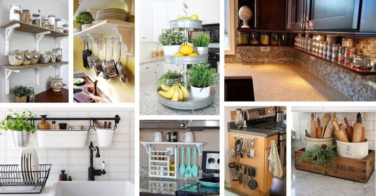 Featured image for 23 Neat Clutter-Free Kitchen Countertop Ideas to Keep Your Kitchen in Tip-top Shape