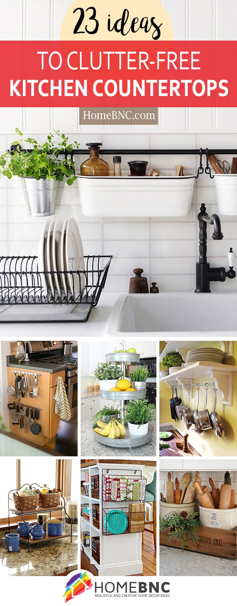 Clutter-Free Kitchen Countertop Decor Ideas