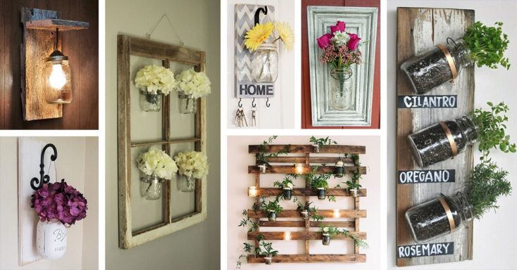 Featured image for 45+ Enchanting Mason Jar Wall Decor Ideas to Brighten Your Walls