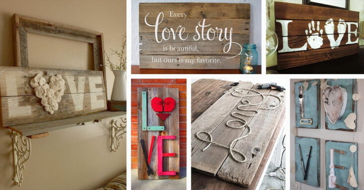Featured image for 34 Sweet and Rustic LOVE Wood Signs That Remind You of What Matters the Most