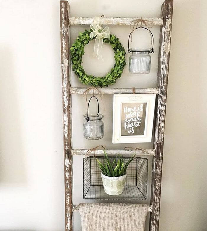 36 Best Repurposed Old Ladder Ideas And Designs For 2020