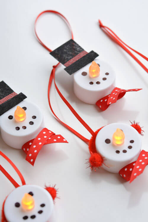 Frosty the Battery Powered Tea Light Snowma