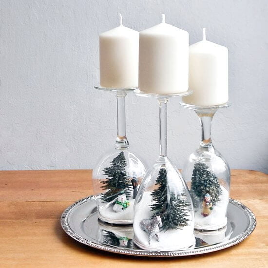 DIY Dollar Store Christmas Decor Crafts with Candles