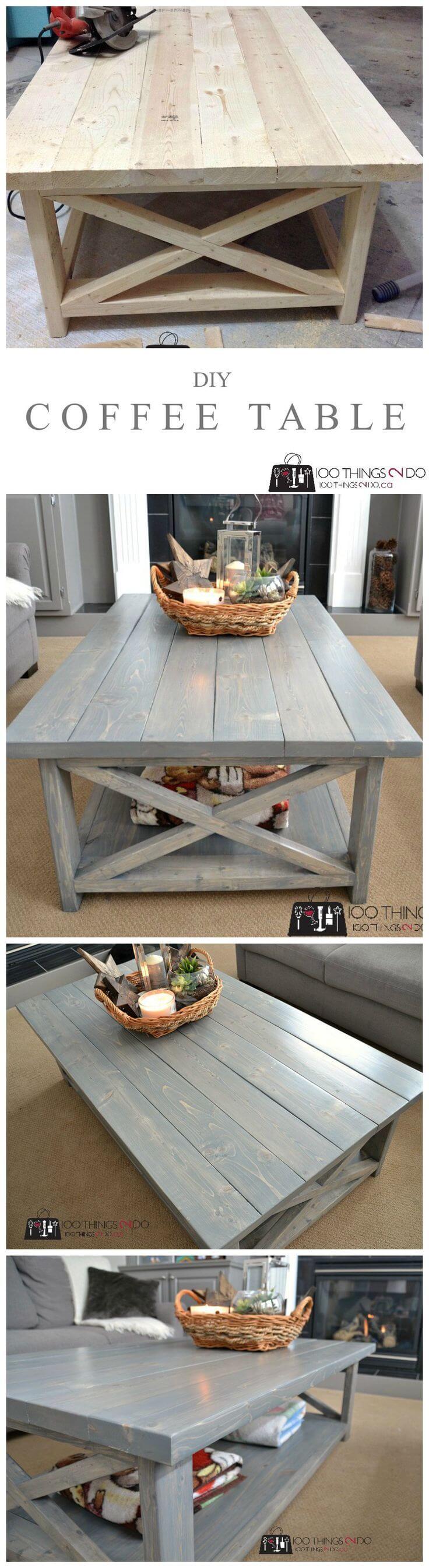 25 Best Diy Farmhouse Coffee Table Ideas And Designs For 2021