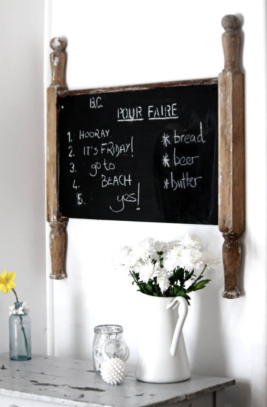 Nostalgic Erasable Black Reminder Board