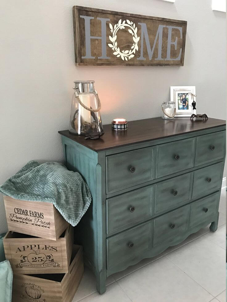 Chalk Paint Makeover with Primitive Apple Crates