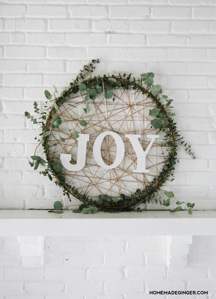 Winter Greens Dreamcatcher for Your Mantel