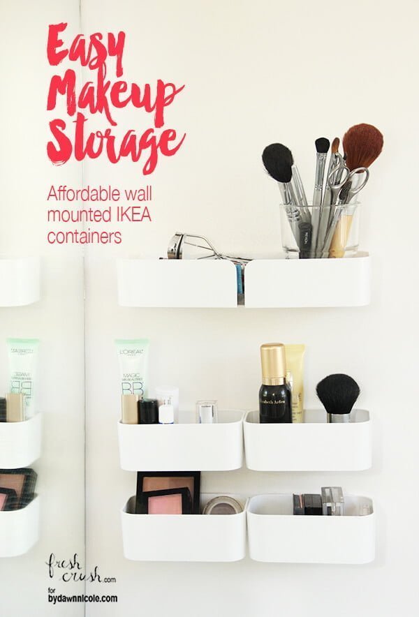 Cheap and Chic Wall Containers for Cosmetics