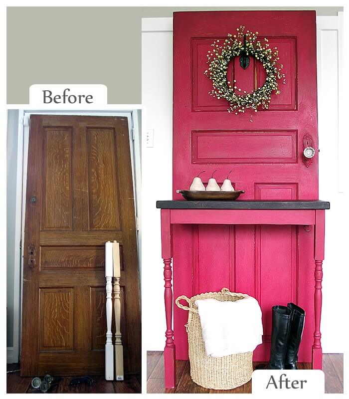 Grand Entryway Door and Table Statement Piece