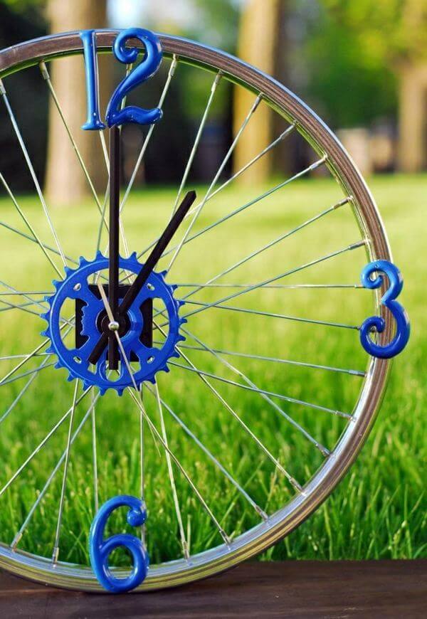 Reloj de llantas para aficionados a la bicicleta