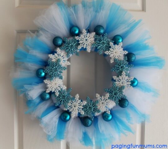 Frozen Inspired Blue Snowflake Design