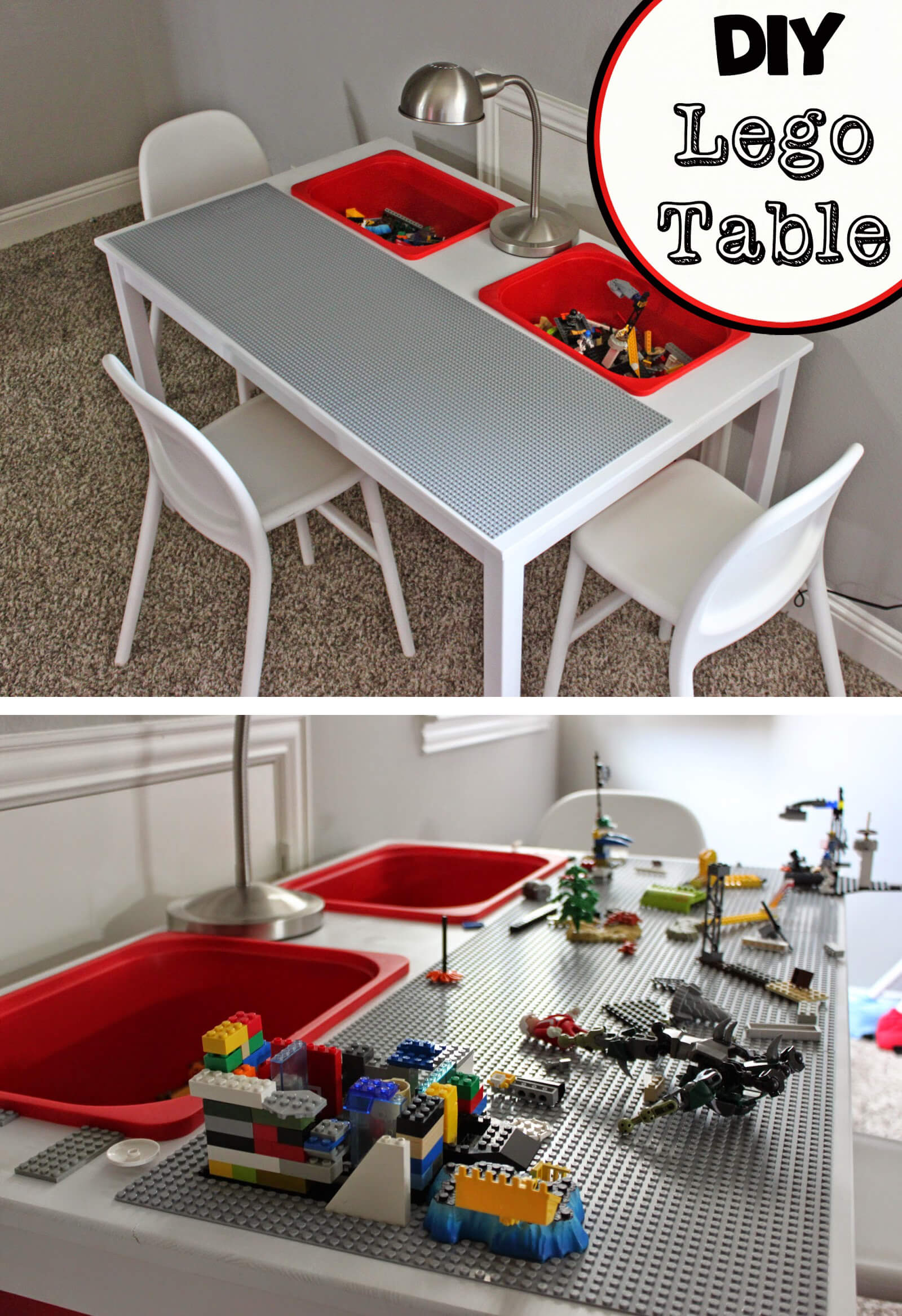 Spiffy and Simple DIY Lego Table