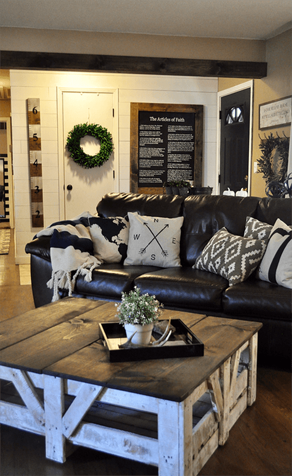 Modern farmhouse deals coffee table decor