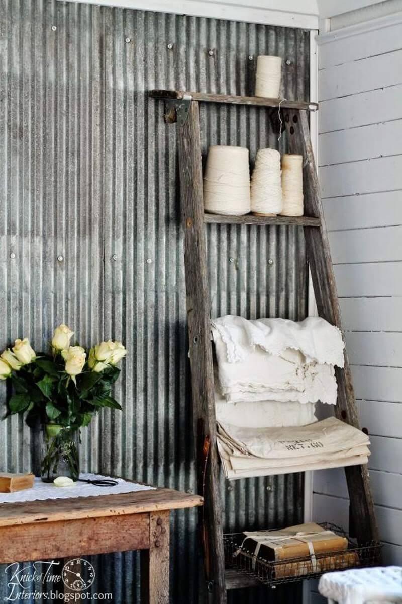 36 Best Repurposed Old Ladder Ideas And Designs For 2020