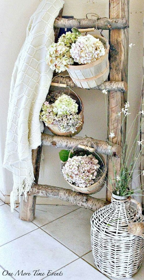 36 Best Repurposed Old Ladder Ideas And Designs For 2020