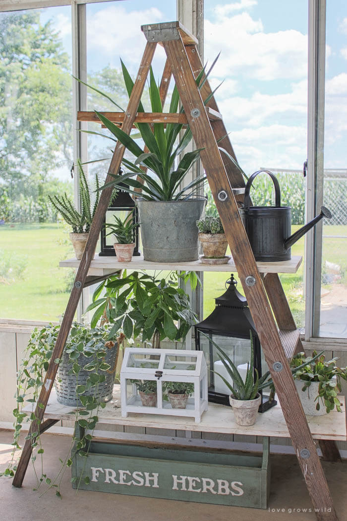 36 Best Repurposed Old Ladder Ideas And