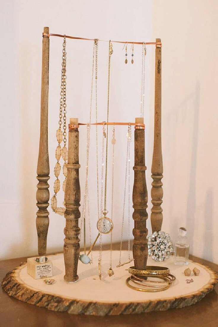 Simpler Time Reclaimed Wood Jewelry Display