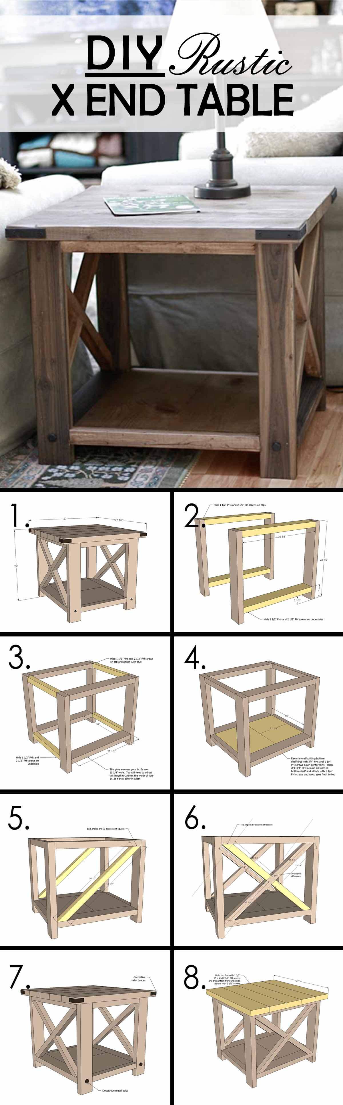 diy end tables and coffee tables