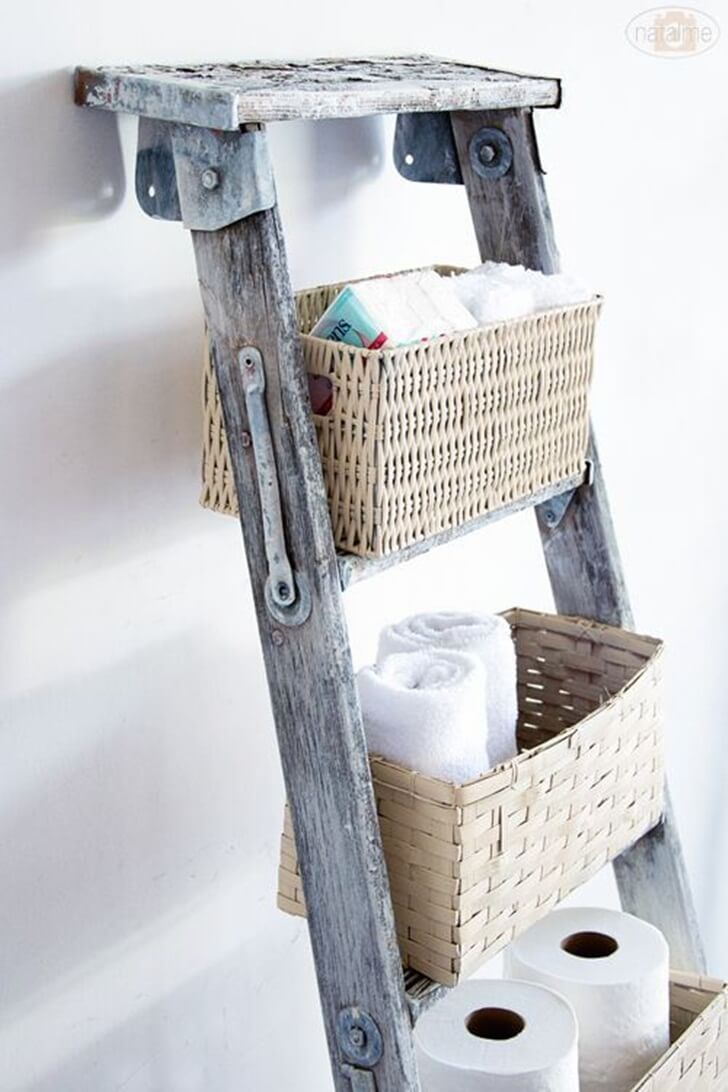 36 Best Repurposed Old Ladder Ideas And Designs For 2020