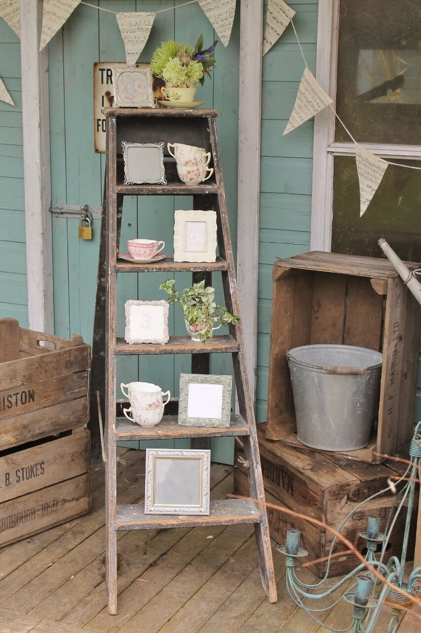 36 Best Repurposed Old Ladder Ideas And Designs For 2020