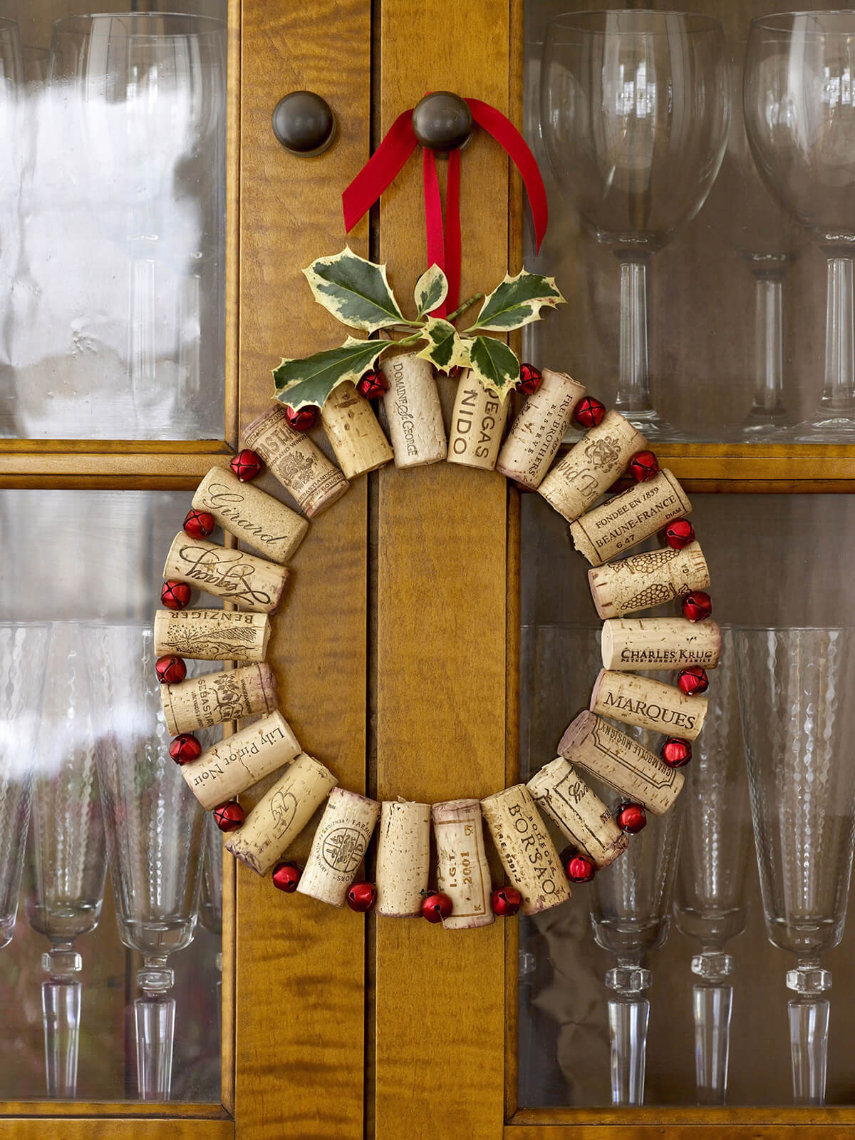 Circle of Wine Corks Party Wreath