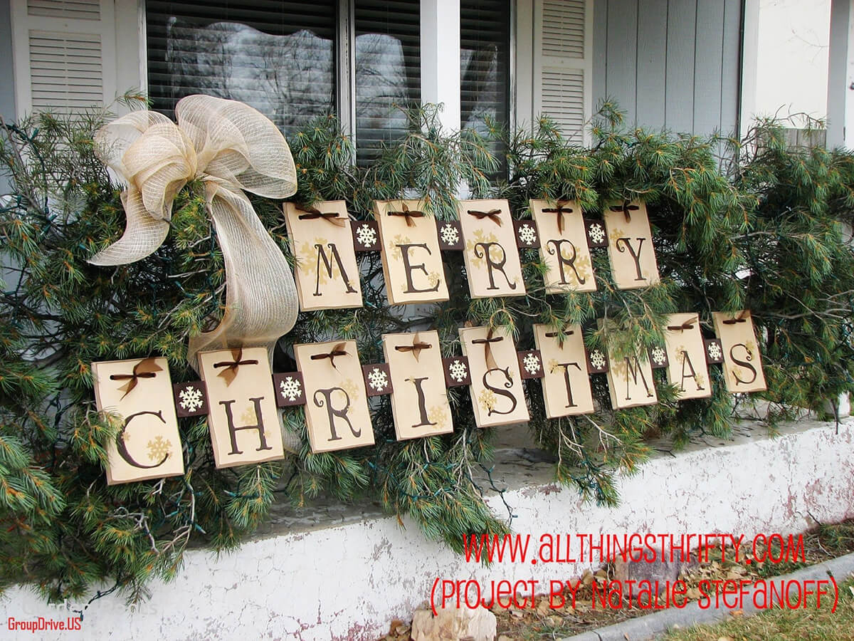 35 Best Christmas Diy Outdoor Decor Ideas And Designs For