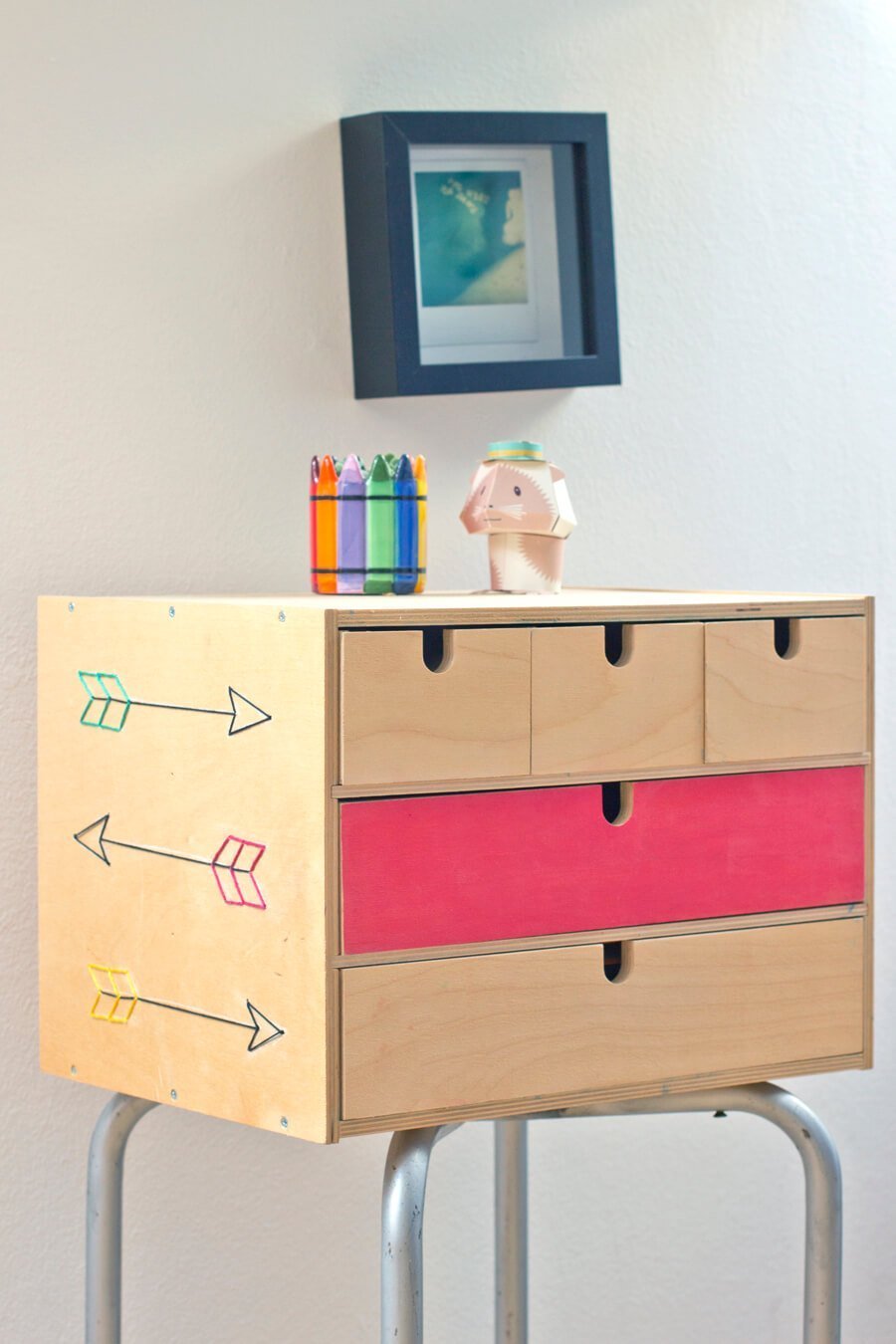 Cute and Organizational Standing Box with Drawers