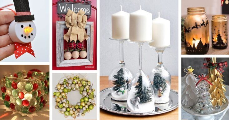 Featured image for 45 Easy DIY Dollar Store Christmas Decorations for Decorating on a Budget