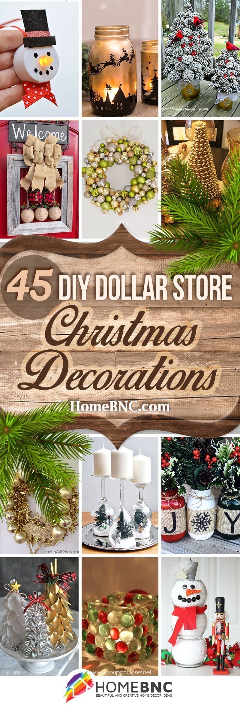 45 Best DIY Dollar Store Christmas Decor Craft Ideas For 2021 45 Best DIY Dollar Store Christmas Decor Craft Ideas For 2021