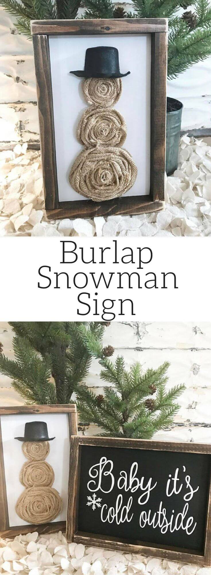 Rustic Winter Decor Sign Ideas