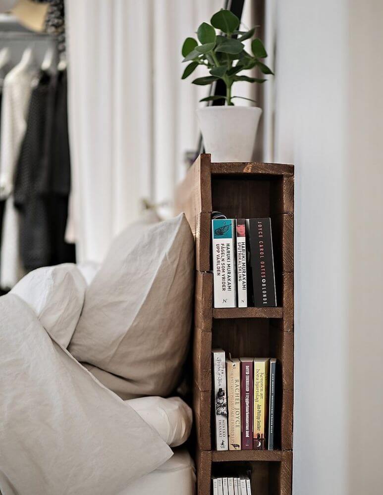 Smart Hidden Bed Bookshelf