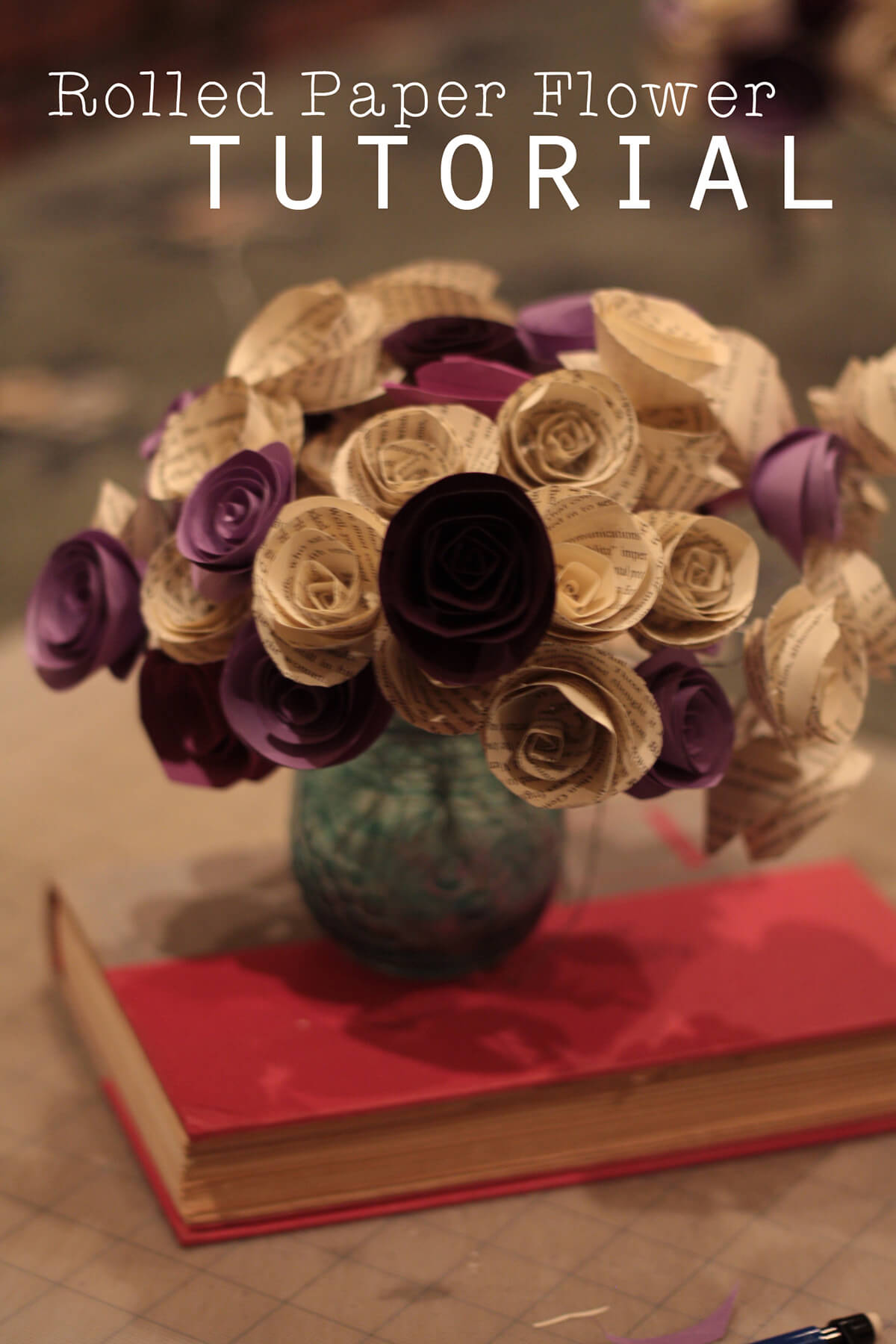 Decorative DIY Rolled Paper Flowers