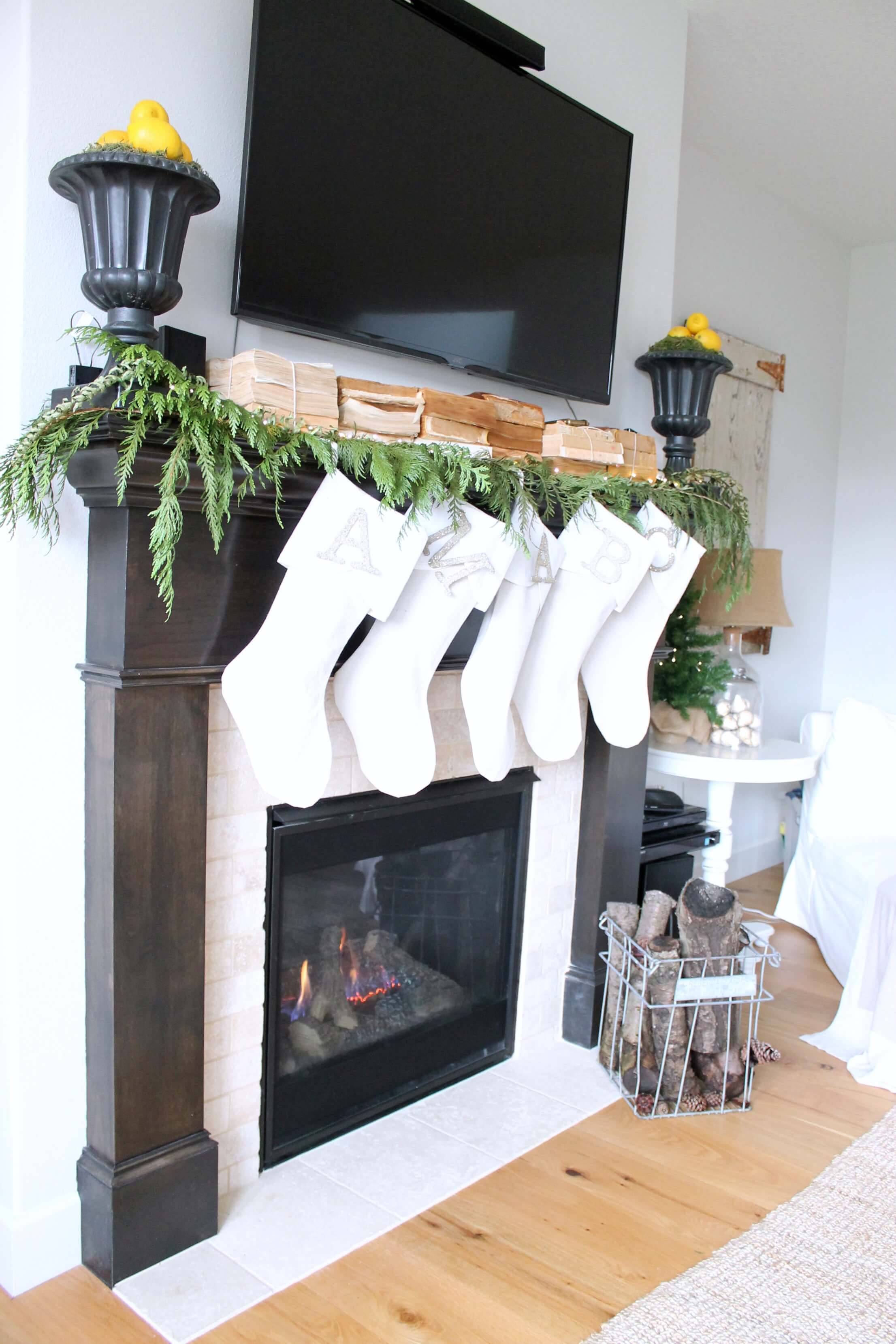 How To Decorate A Mantel When You Have A TV Above It! — DESIGNED